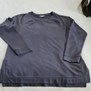 J. Jill Gray Crewneck Sweater Relaxed Fit Size S Tall